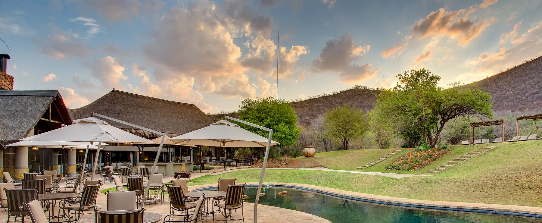 A photo of Ivory Tree Lodge with a view over the lodge pool