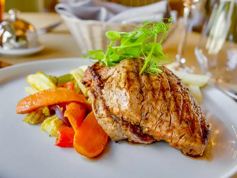 Meal at Ivory Tree Game Lodge